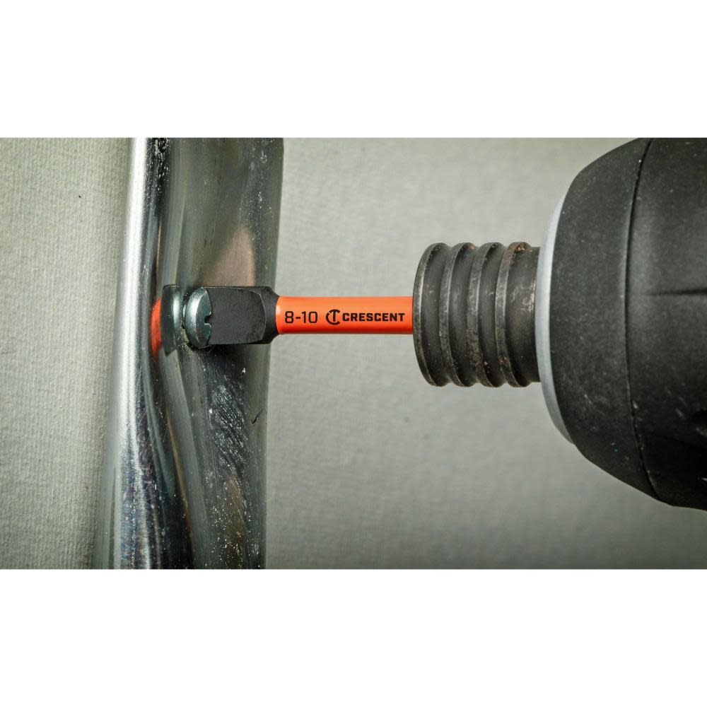 CRESCENT APEX Slotted Vortex Impact Power Bit 8-10 x 2 ;