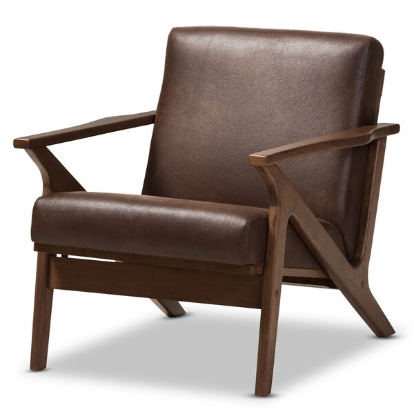 Baxton Studio Bianca Mid-century Lounge Chair