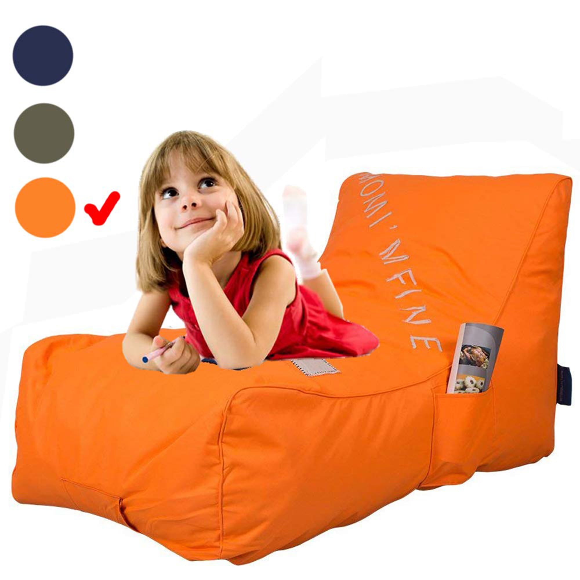 Karmas Product Bean Bag Chair, Orange