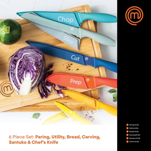 Masterchef 12 piece Colored Knife Set With Logo