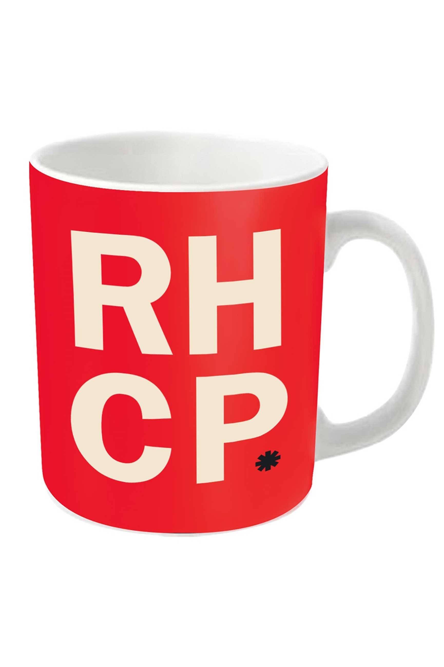 Red Hot Chili Peppers Mug Stacked Band Logo new Official White Boxed