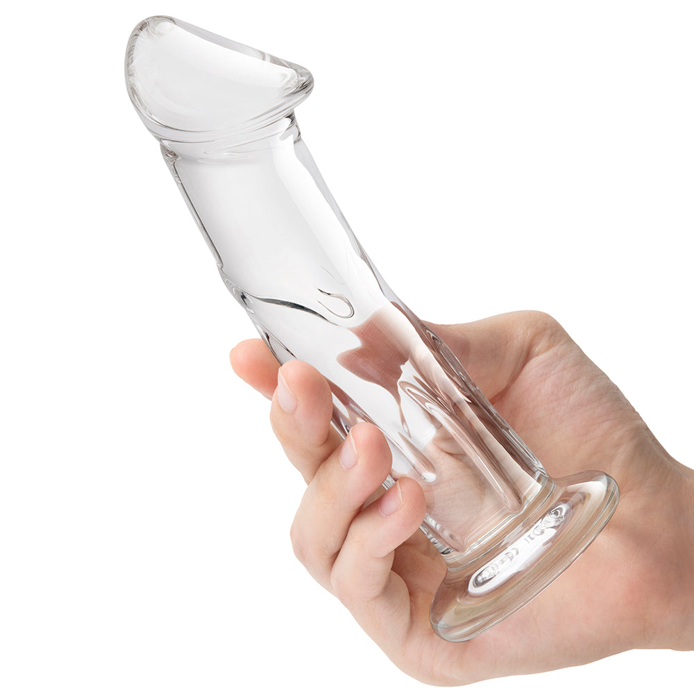 gläs 6 Inch Veiny Glass Dildo