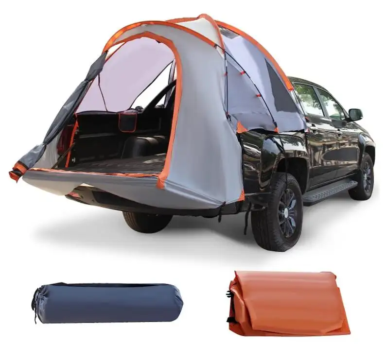 HOTO 2 4 Person Waterproof Camping car tail tent rainproof sunscreen camping folding tunnel tent pop up Camping Car Tail Tent