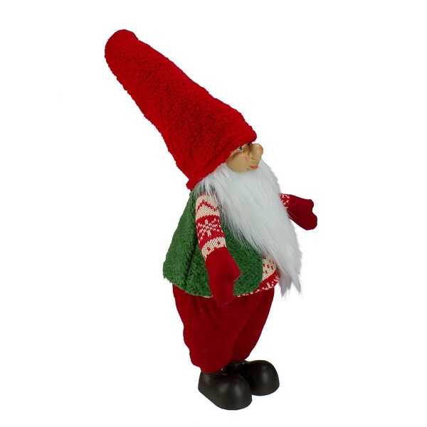 Smiling Santa Christmas Gnome Figure