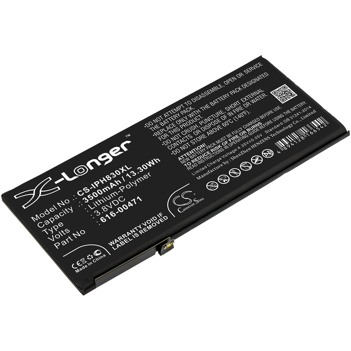 Apple A1984 A2105 A2106 A2108 iPhone 118 3500mAh Replacement Battery BatteryClerkcom Mobile Phone