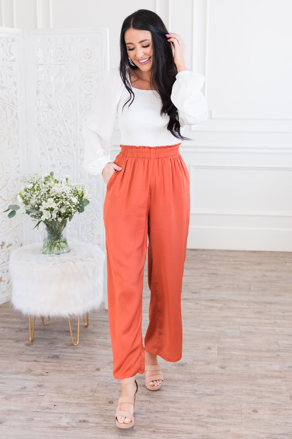 Beautiful Day Modest Wide Leg Pants