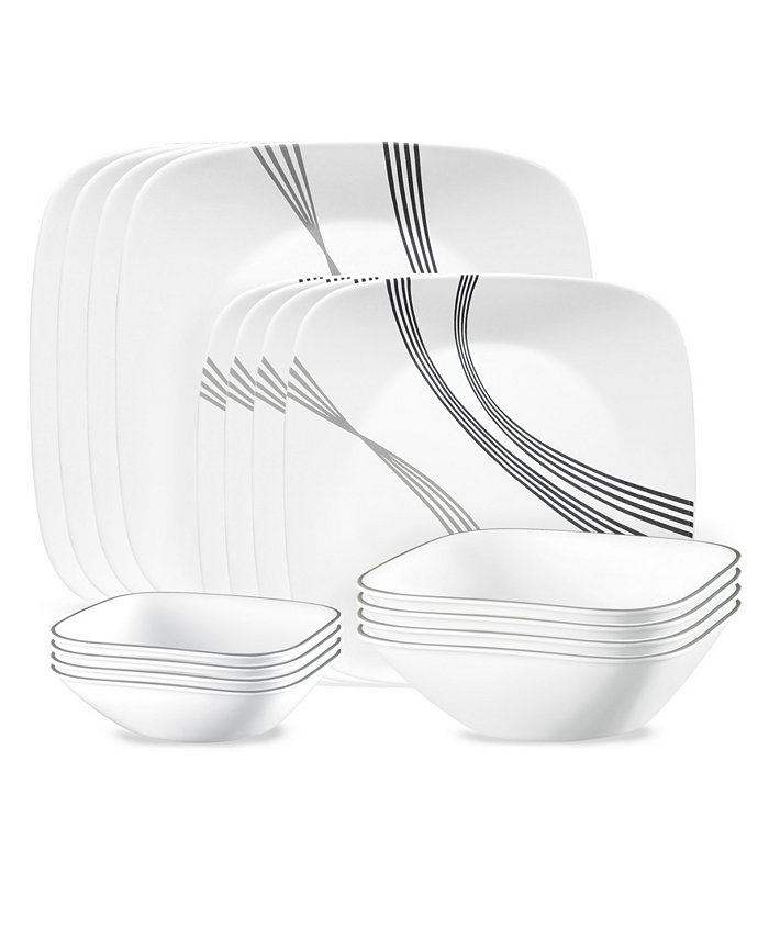 Corelle Urban Arc 16 Piece Dinnerware Set Service for 4