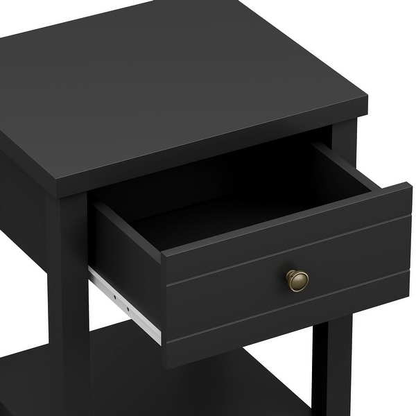 Living Essentials by Hillsdale Harmony 1-Drawer Wood Accent Table - 23.25H x 18.5W x 15.75D