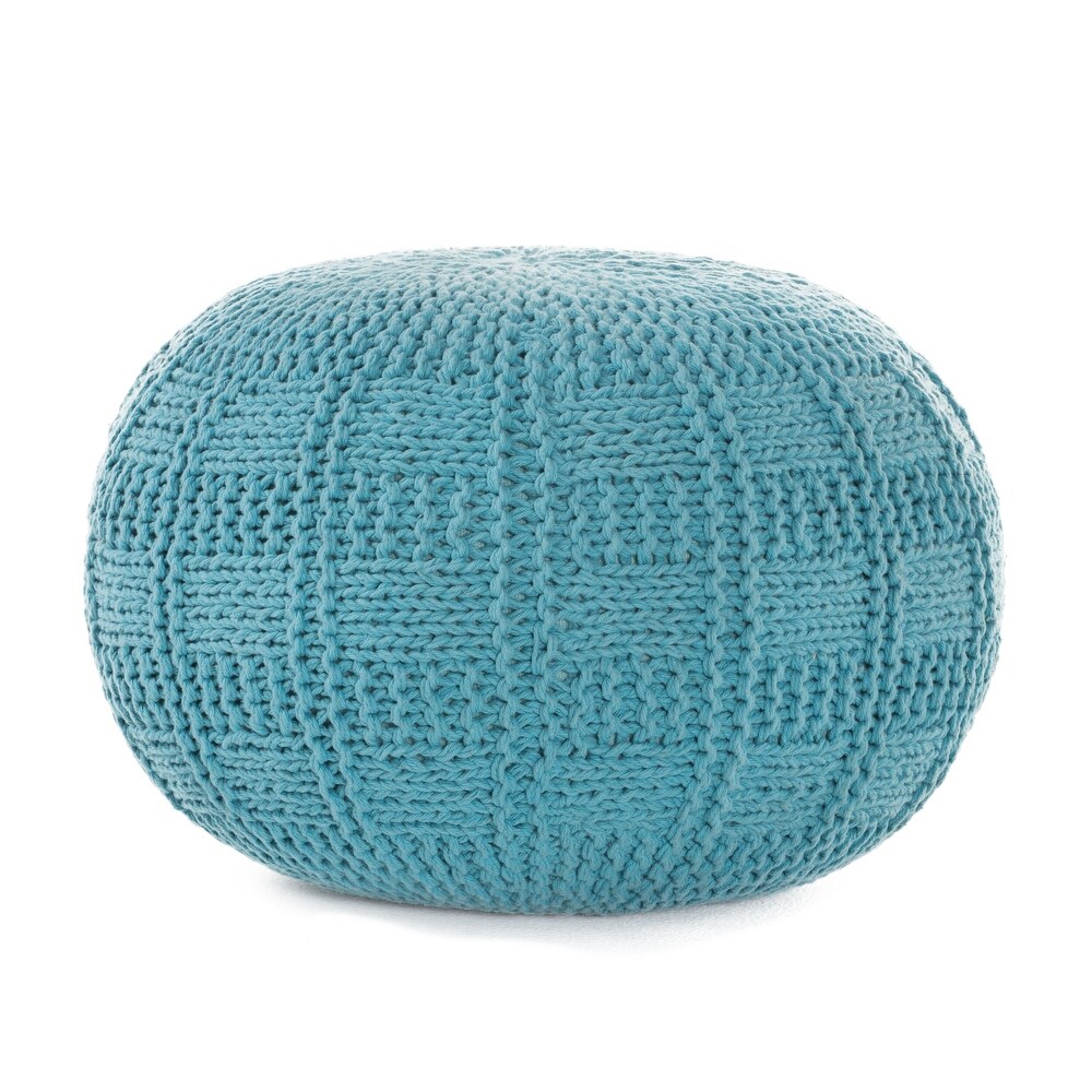 Yuny Handcrafted Modern Fabric Pouf by Christopher Knight Home