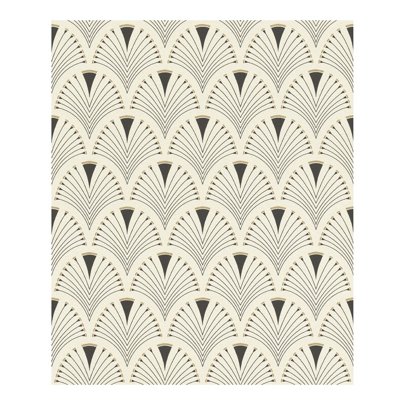 Ruhlmann Cream Fan Wallpaper   20.5 x 396 x 0.025