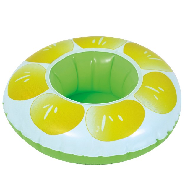 Inflatable Lemon Slice Swimming Pool Beverage Drink Holder