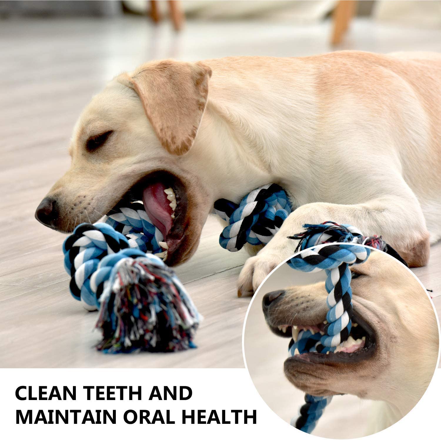 Dog Toys for Aggressive Chewers，Large Dog Toys，Indestructible Tough Interactive Dog Chew Toys，Dogs-Teeth Cleaning Chews for Large/Medium Breeds