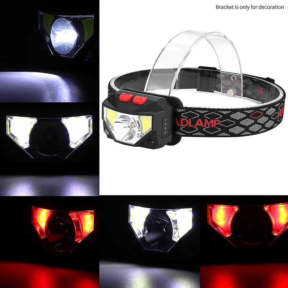 Usb Rechargeable Led Headlamp Wave Induction Headband Light For Outdoors Camping