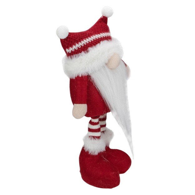 Red And White Standing Tabletop Christmas Gnome Figure