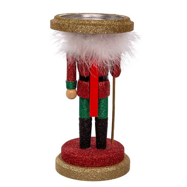 Kurt Adler 10 inch Hollywood Soldier Nutcracker Candleholder