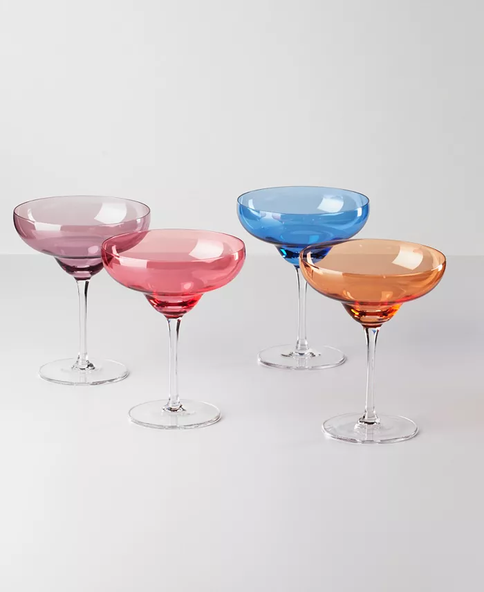 Oneida True Colors Margarita Glasses Set of 4