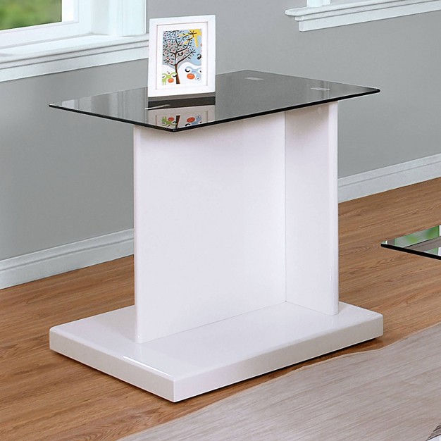 Montreaux Tempered Glass Top End Table Mibasics