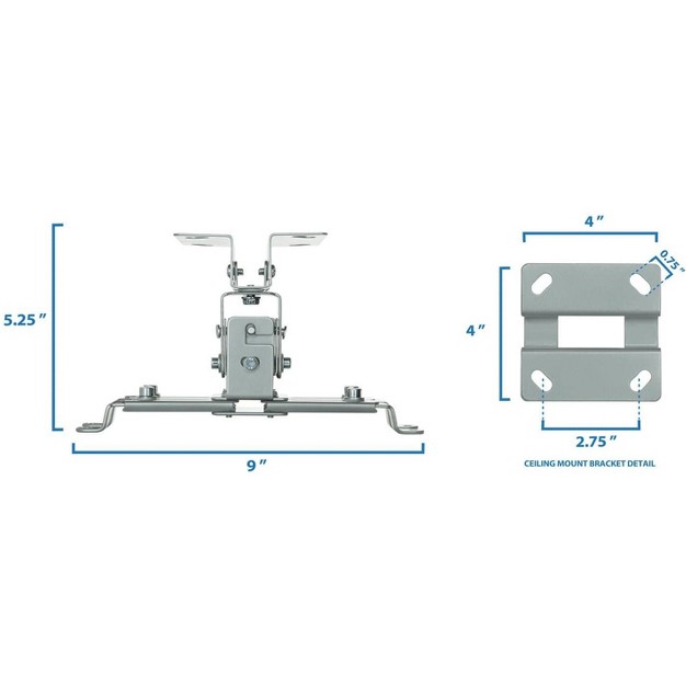 Mount it Projector Ceiling Mount For  Optoma Benq Viewsonic Lcd dlp Projectors With Adjustability Compact Universal Bracket Design