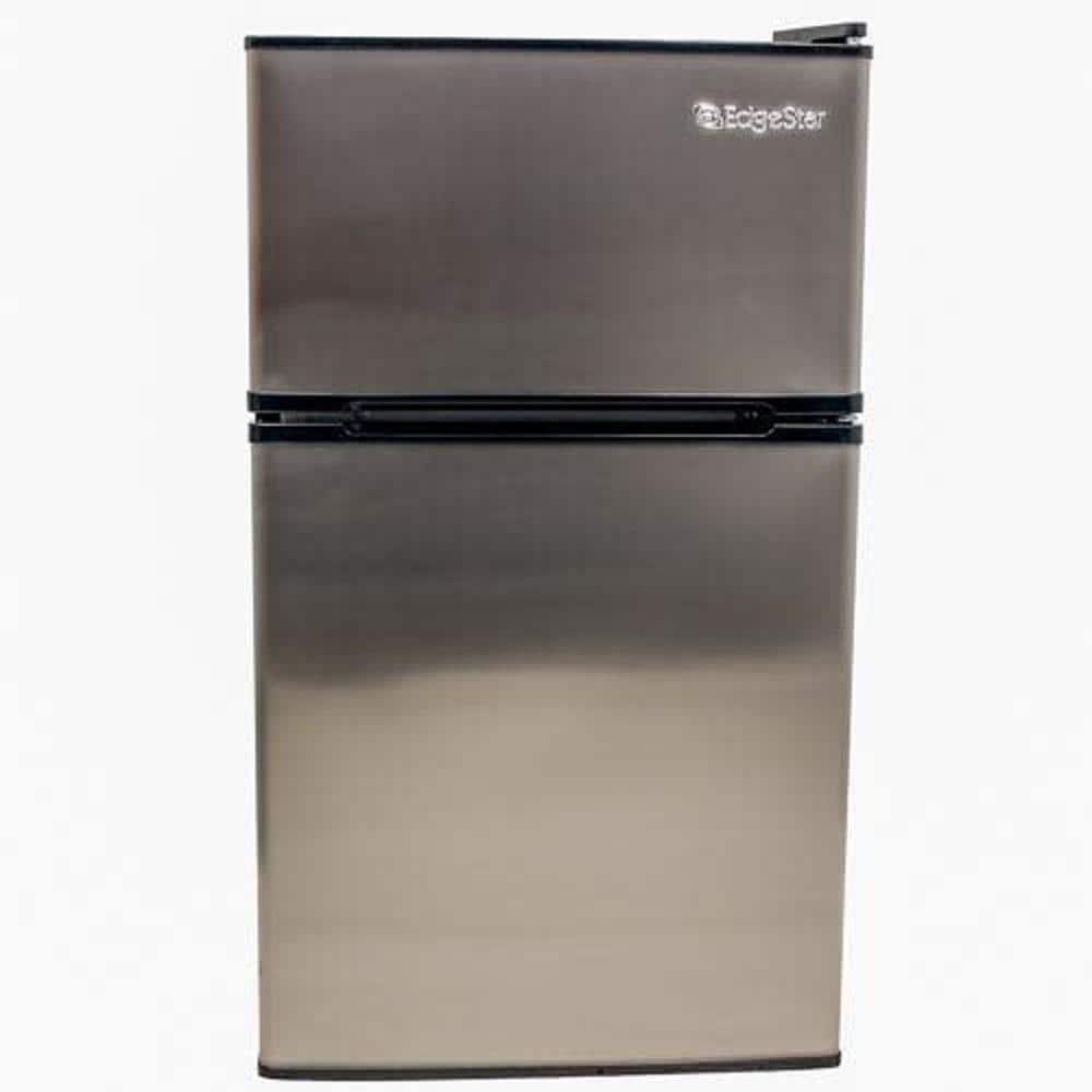 EdgeStar 31 cu ft Mini Fridge in Stainless Steel with Freezer