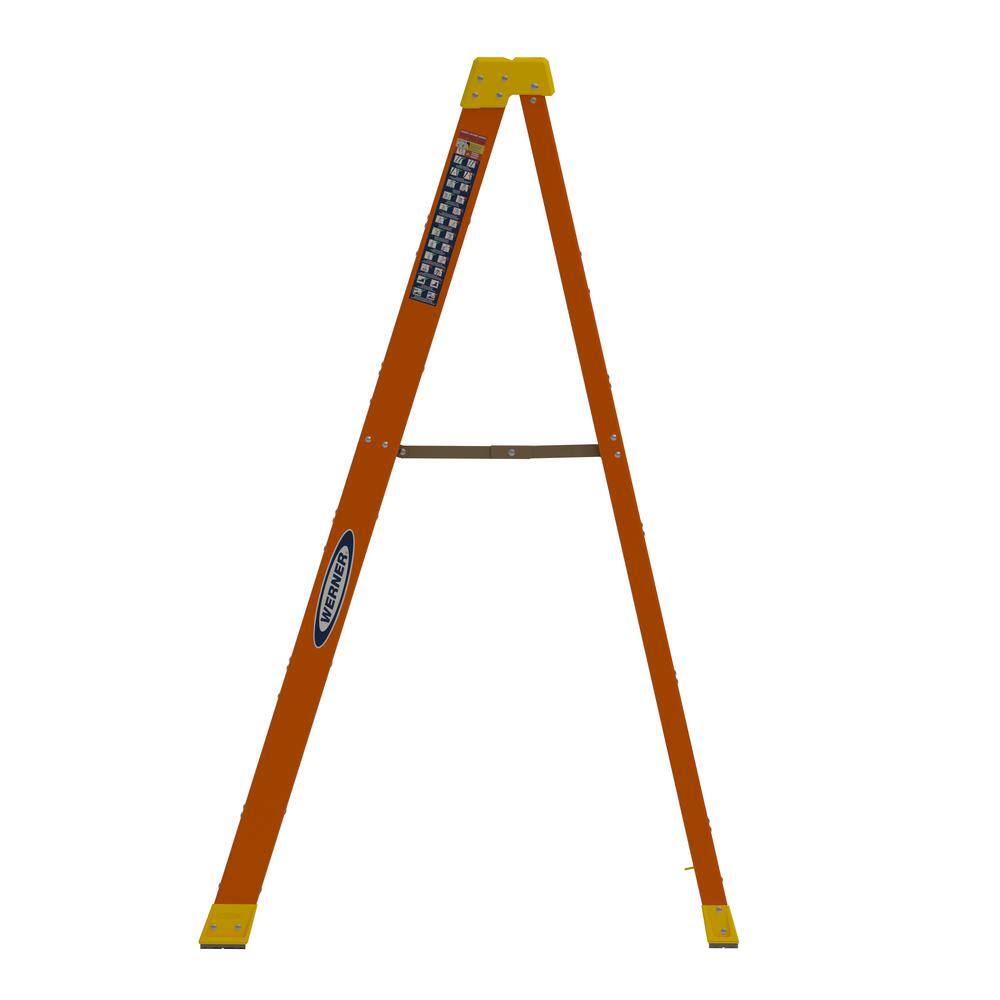 Werner 6 ft. Fiberglass Step Ladder ( 10 ft. Reach Height) with 300 lb. Load Capacity Type IA Duty Rating NXT1A06