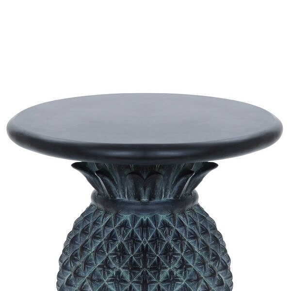 Grey MgO Pineapple Outdoor Side Table