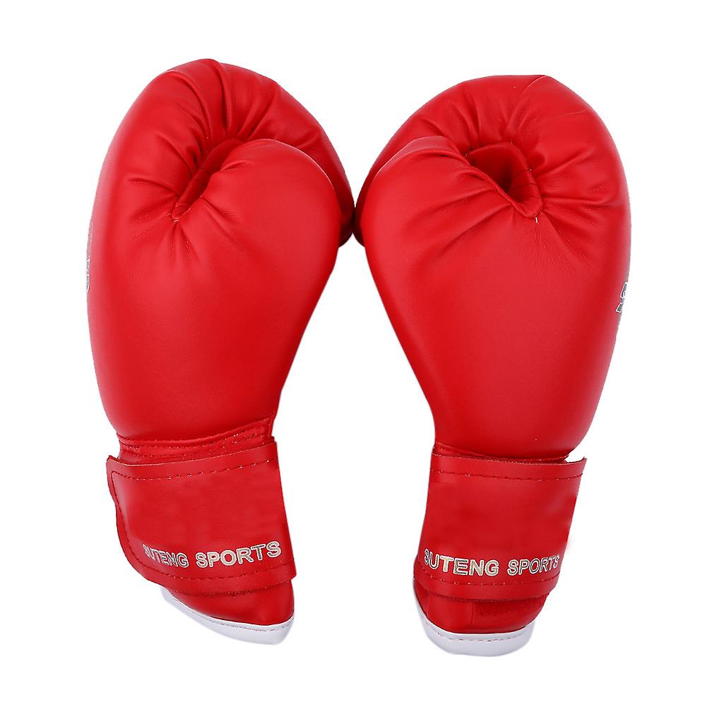 Kids Boxing Fighting Muay Thai Sparring Punching Kickboxing Grappling Sandbag Gloves Red