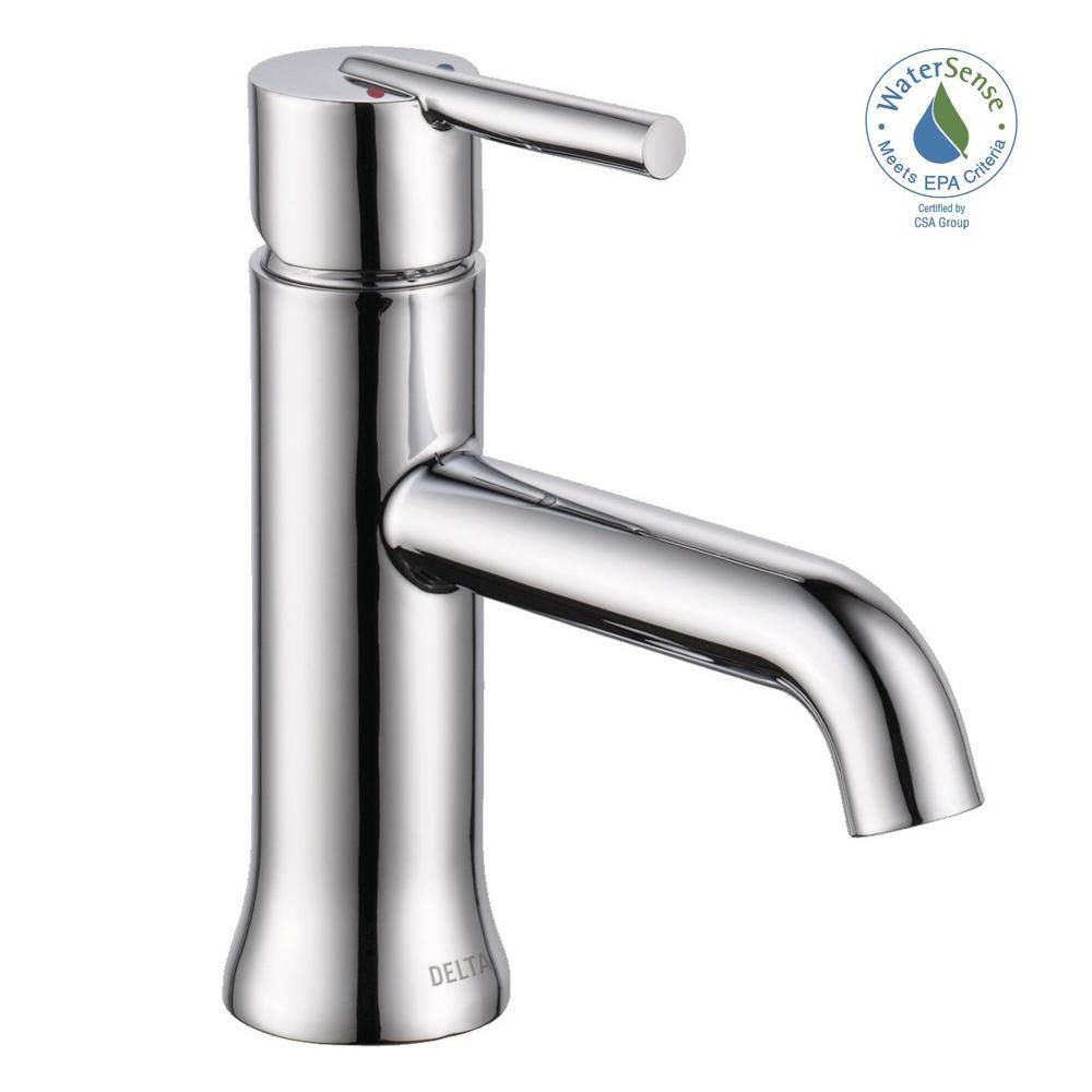 Delta Trinsic Single Hole Single-Handle Bathroom Faucet in Chrome 559LF-GPM-MPU