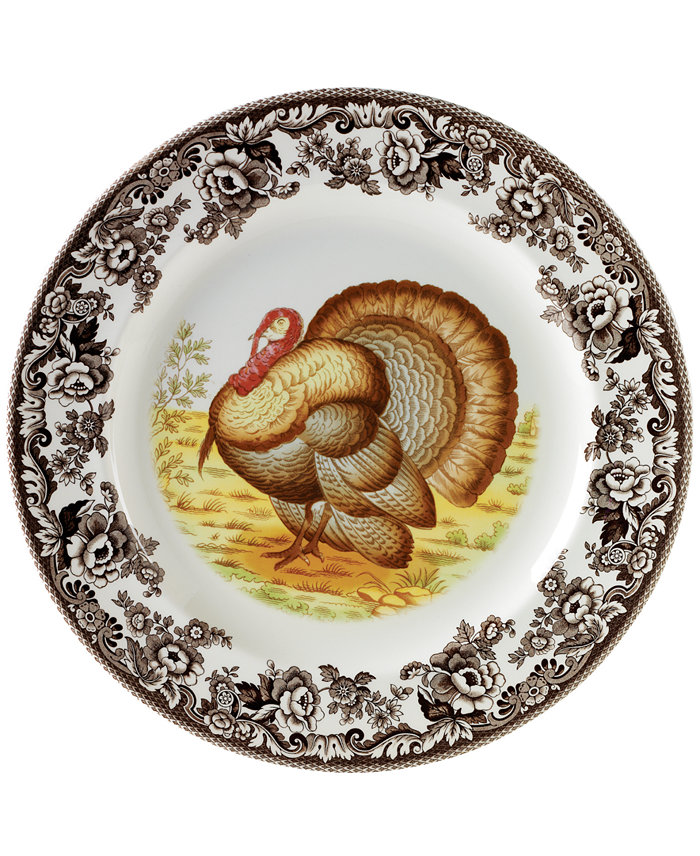 Spode Woodland Turkey Dinner Plate