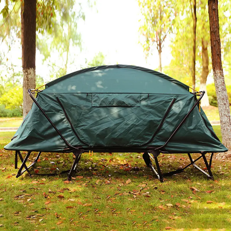 Custom Quick Setup Compact  Folding Smart Tents Off The Ground Outdoor Waterproof Camping Sleeping Bed Tent Cots With Carry Bag/