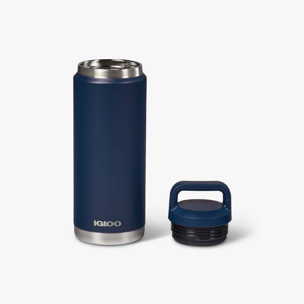 Igloo Bottle Reusable Hot/Cold Stainless Steel Rugged Blue 26oz