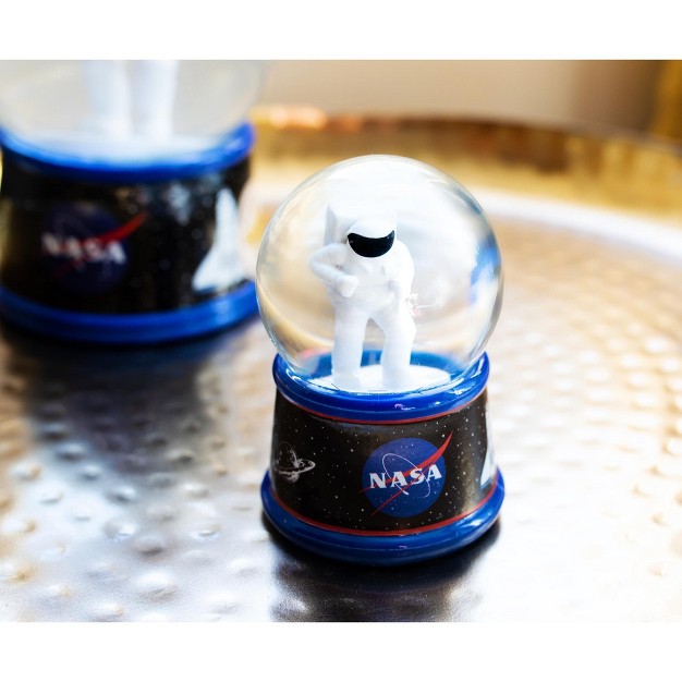 Silver Buffalo Nasa Astronaut Light up Mini Snow Globe 2 Inches Tall