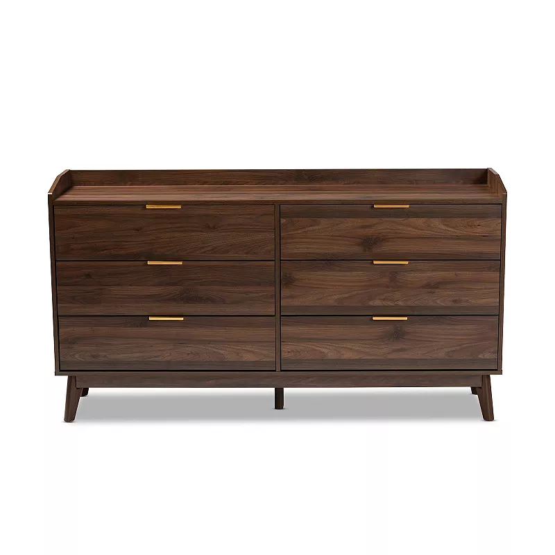 Baxton Studio Lena Medium Brown Dresser