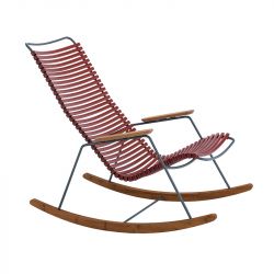 Rocking chair extérieur HOUE Click - Rocking chair design bambou acier