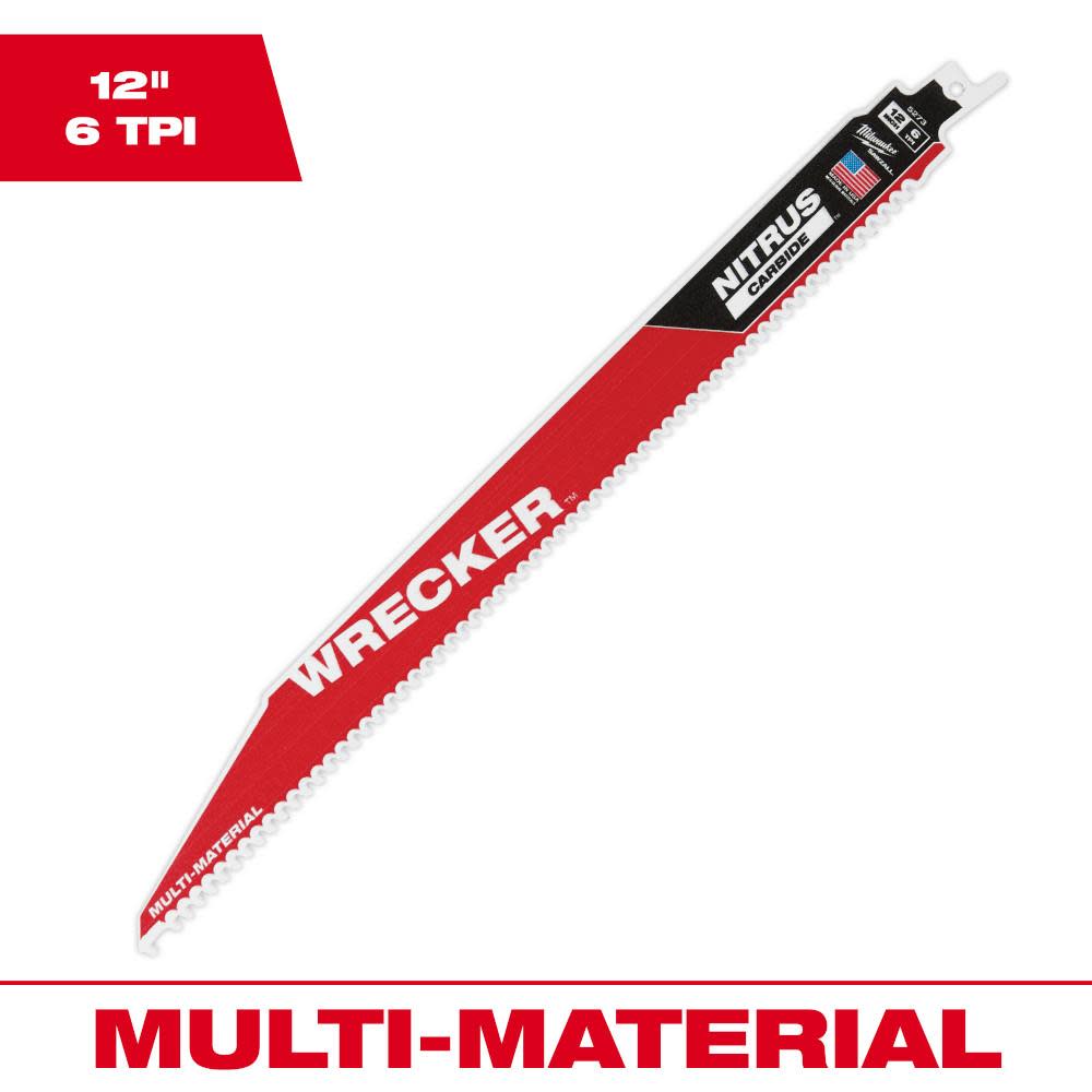 Milwaukee 12 WRECKER with NITRUS CARBIDE 1Pk 48-00-5273 from Milwaukee