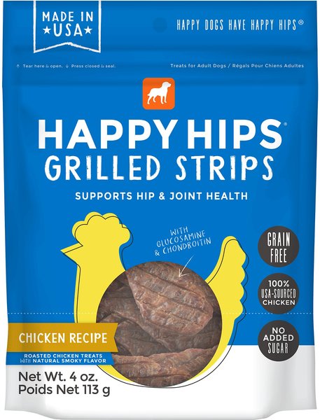 Happy Hips Grilled Strips Chicken Recipe Grain-Free Dog Treats