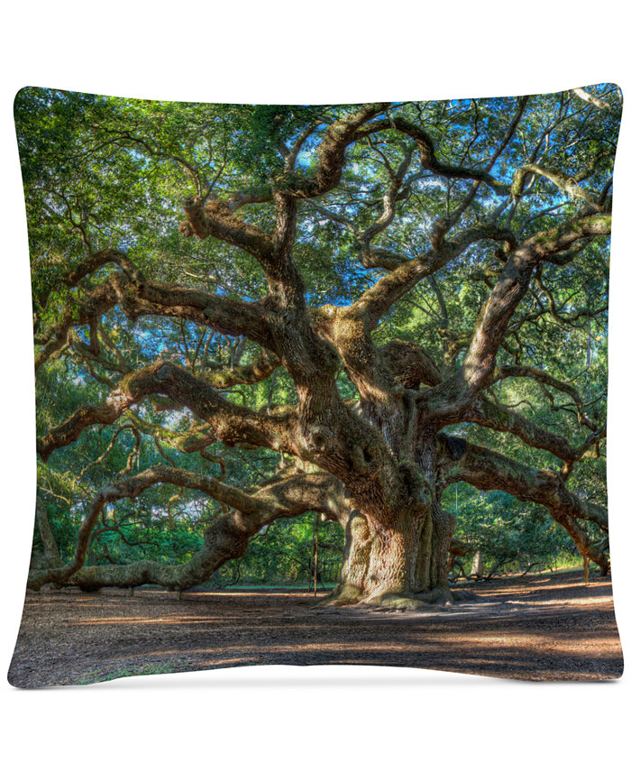 Baldwin Pierre Leclerc Angel Oak Charleston Decorative Pillow， 16 x 16