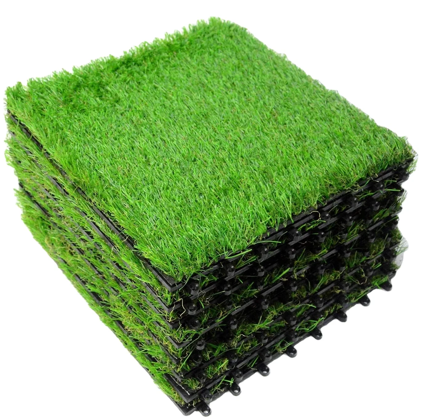 Transform Your Living Space with Eco Friendly Interlocking Artificial Grass Tiles for Patio  Garden from factory VIETWOOD