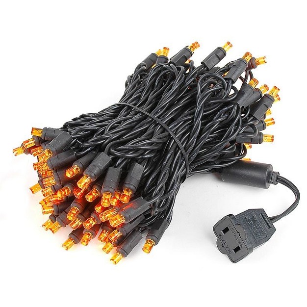 Novelty Lights Led Christmas String Lights Light Set 100 Mini Bulbs black Wire 34 Feet