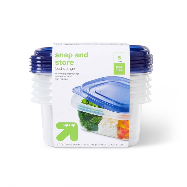 Snap And Store Small Rectangle Food Storage Container