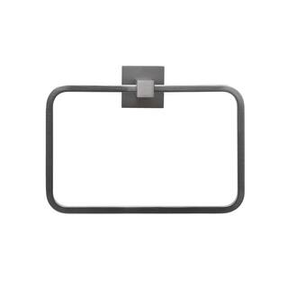 Italia Catania Towel Ring in Gun Metal Gray CT7302