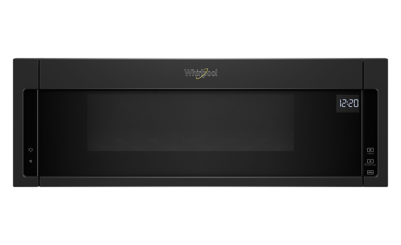 Whirlpool 1.1 Cu. Ft. Black Low Profile Microwave Hood Combination