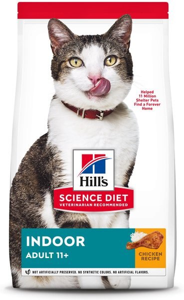 Hill's Science Diet Adult 11+ Indoor Chicken Recipe Dry Cat Food