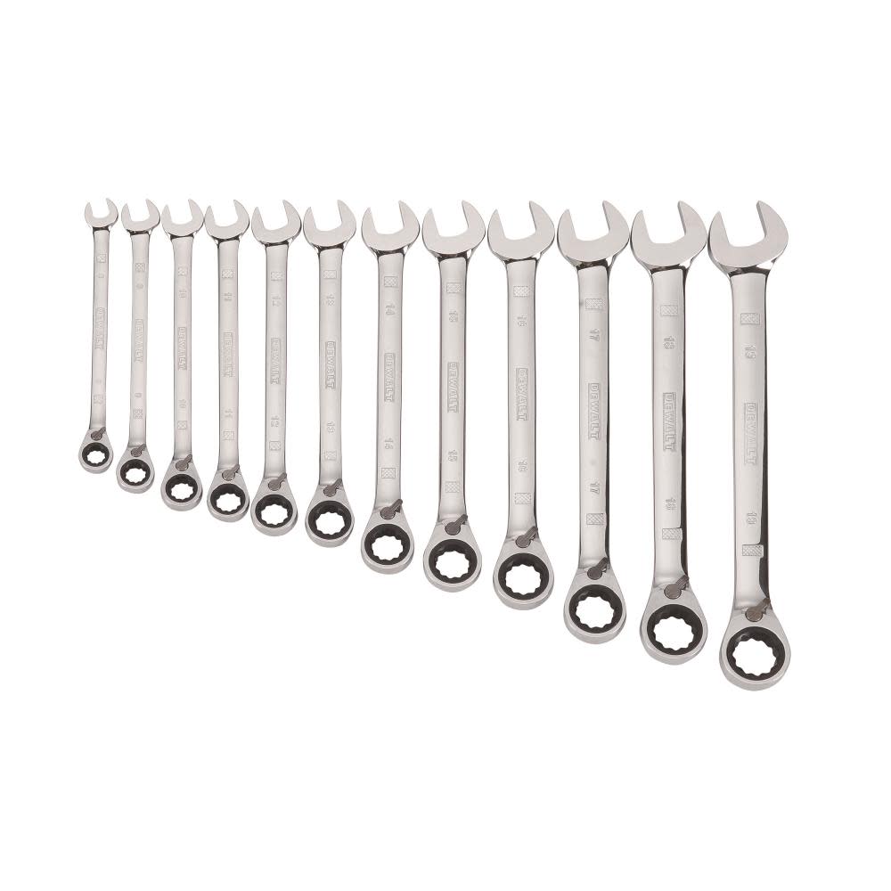 DW 12 Piece Ratcheting Metric Wrench Set DWMT19230 from DW