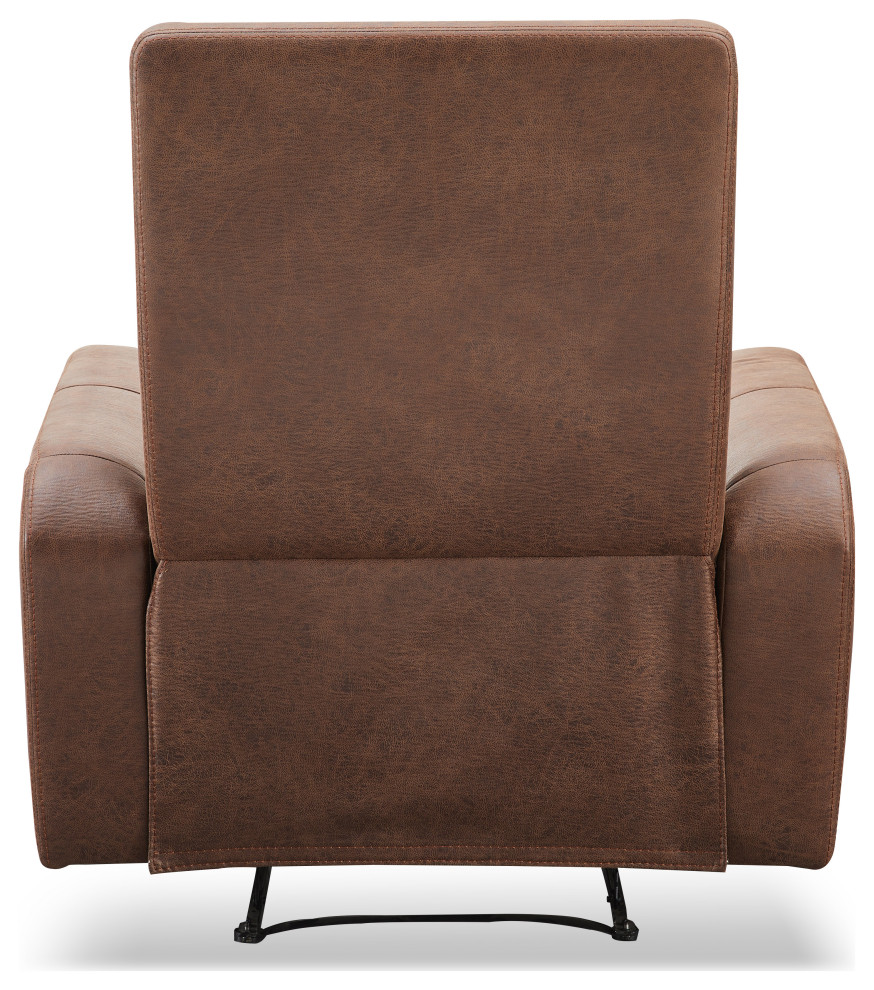 Bentley Fabric Manual Recliner   Contemporary   Recliner Chairs   by Abbyson Living  Houzz