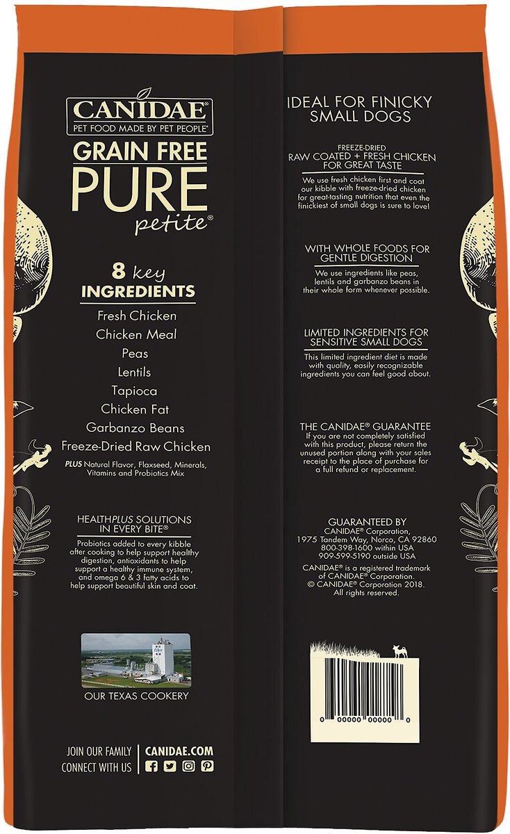 CANIDAE PURE Petite Adult Small Breed Grain-Free with Chicken Dry Dog Food