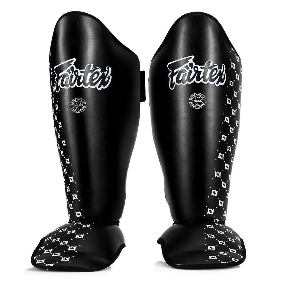 Fairtex muay thai shin guards - black