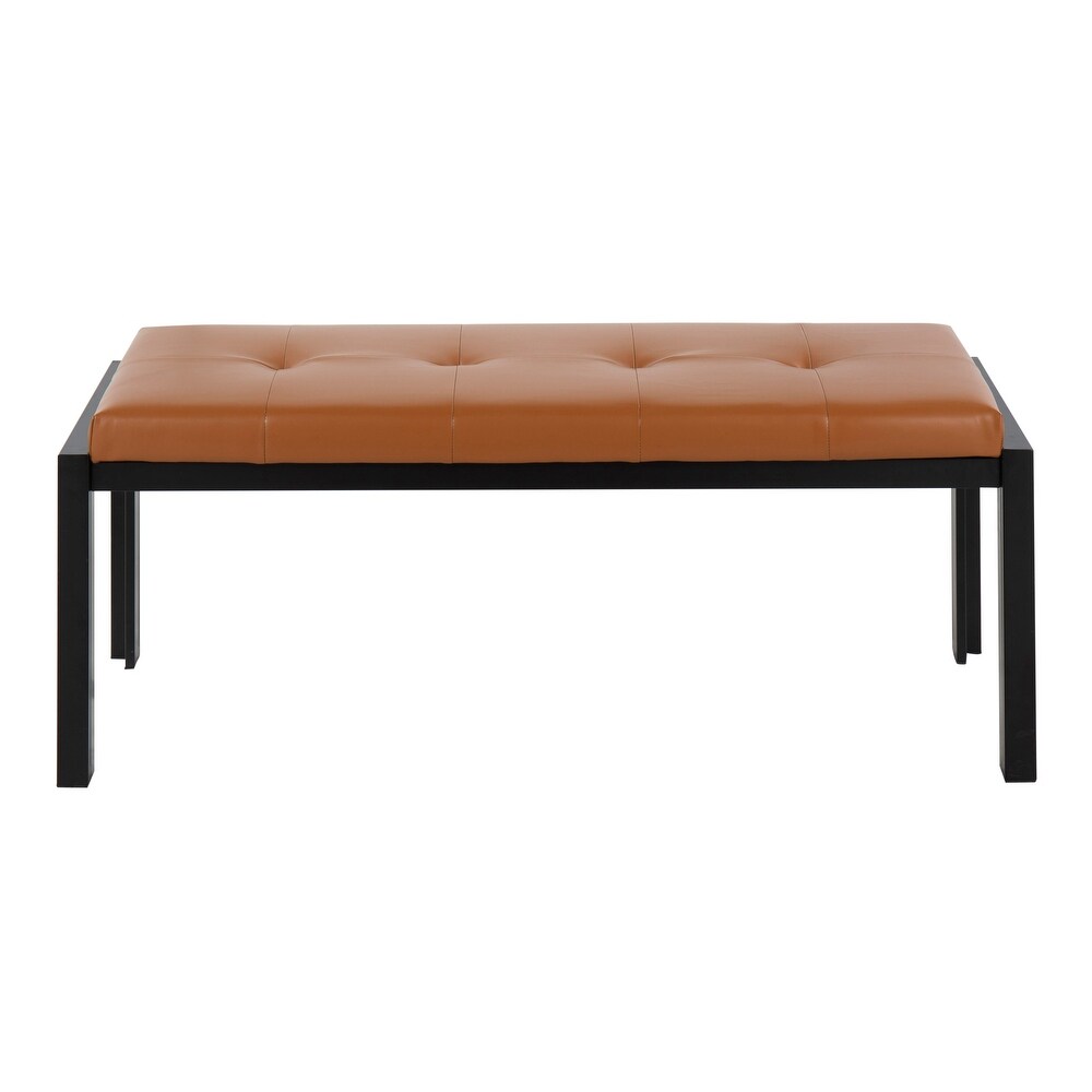 Strick   Bolton Forrest Black Upholstered Bench