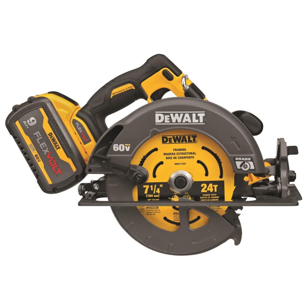 DEWALT FLEXVOLT 60V MAX 7-1/4" Circular Saw Kit with Brake Brushless DCS578X2 from DEWALT