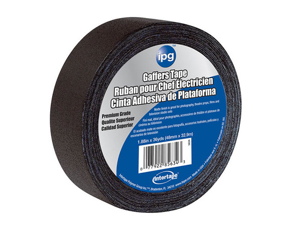 Intertape 5638 1.87 X 60 YD. Gaffers Tape   Black