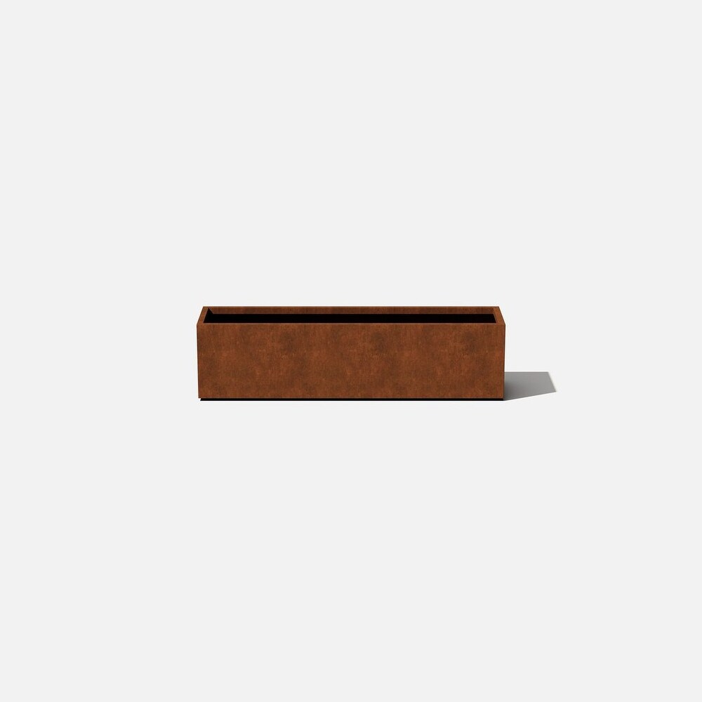 Corten Steel Window Box Planter